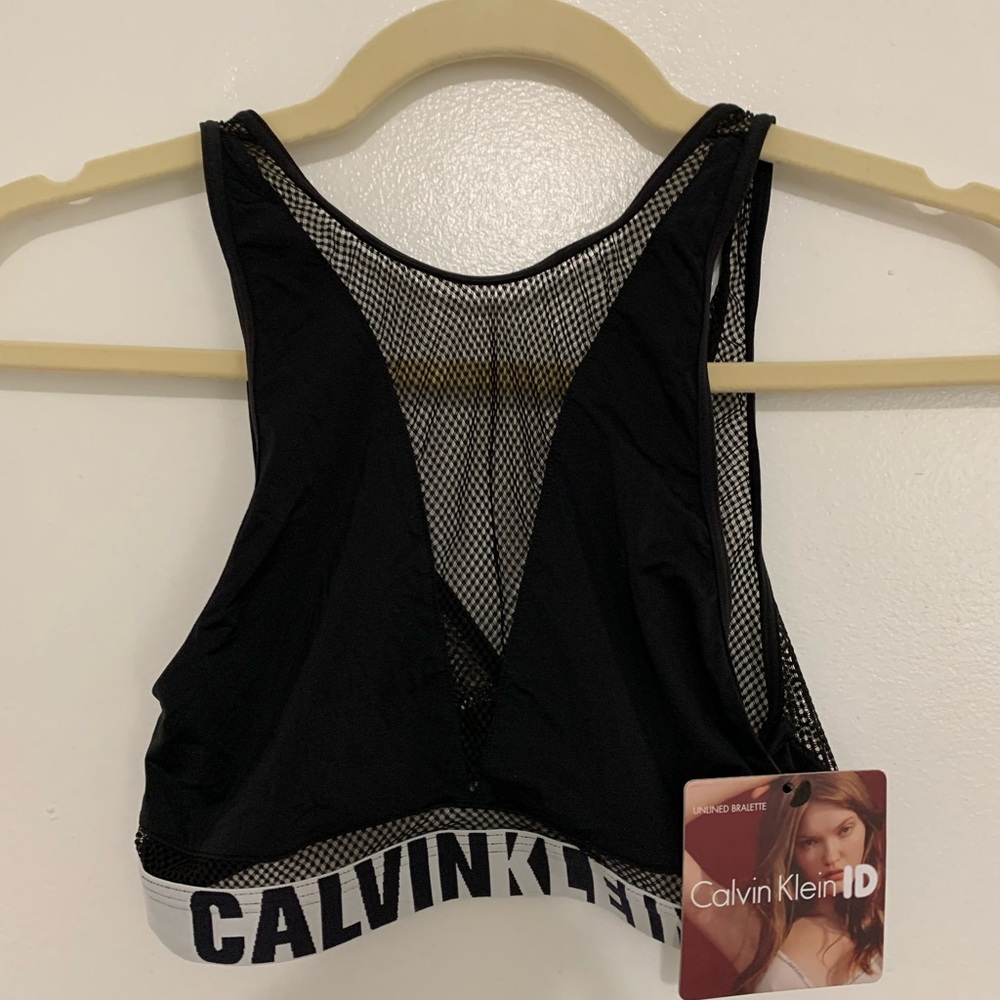 Calvin Klein Black Unlined Bralette  - Medium, Brand New with Tags